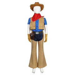 Enfant Jeu Princess Peach: Showtime!(2024) Cowgirl Peach Cosplsy Costume