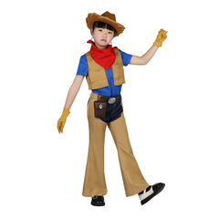 Enfant Jeu Princess Peach: Showtime!(2024) Cowgirl Peach Cosplsy Costume