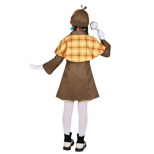Enfant Jeu Princess Peach: Showtime!(2024) Détective Peach Cosplay Costume