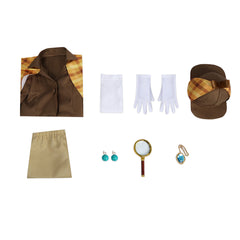 Enfant Jeu Princess Peach: Showtime!(2024) Détective Peach Cosplay Costume