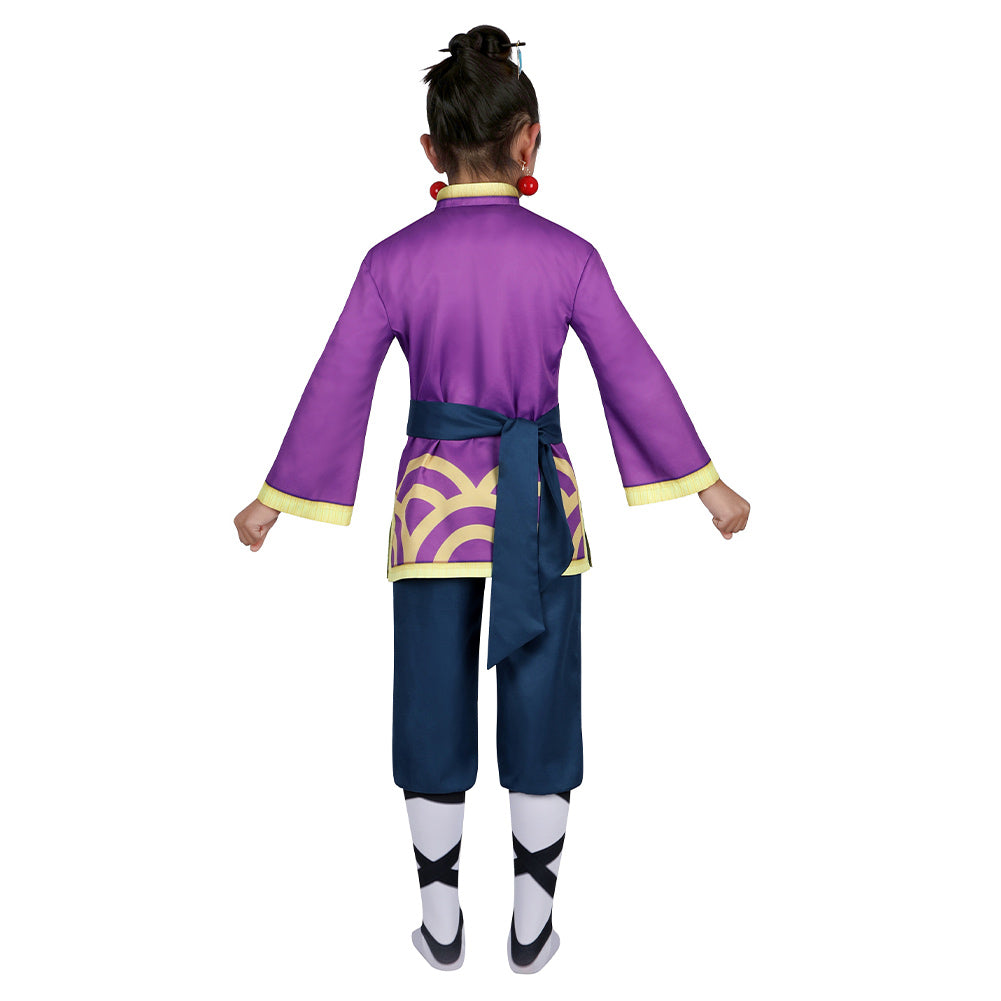 Enfant Jeu Princess Peach: Showtime!(2024) Kung Fu Peach Cosplay Costume