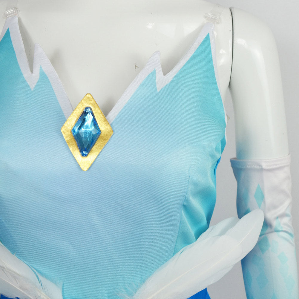 Enfant Jeu Princess Peach: Showtime!(2024) Patineuse Artistique Peach Cosplay Costume