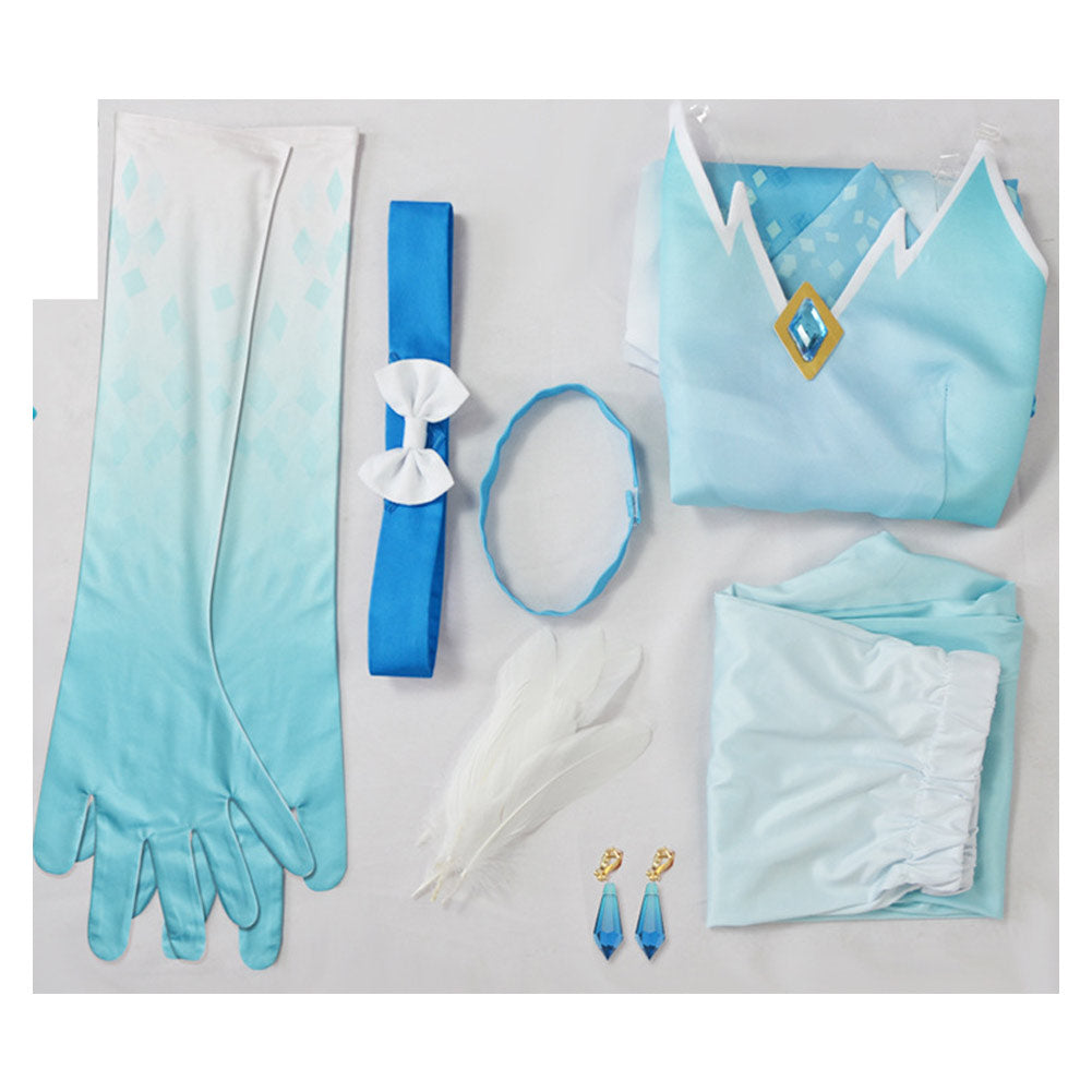 Enfant Jeu Princess Peach: Showtime!(2024) Patineuse Artistique Peach Cosplay Costume