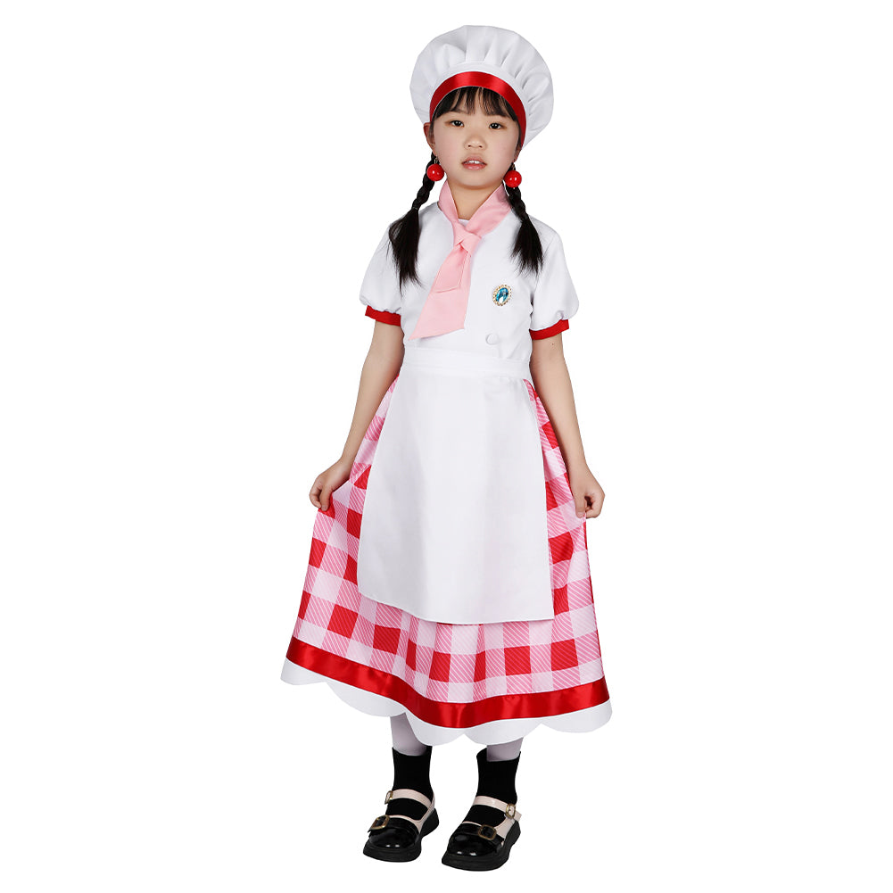 Enfant Jeu Princess Peach: Showtime!(2024) Pâtissière Peach Cosplsy Costume