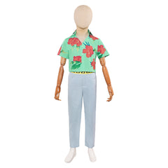 Enfant KPop Demon Hunters(2025) Abby Saja Tenue de Chemise Verte Cosplay Costume