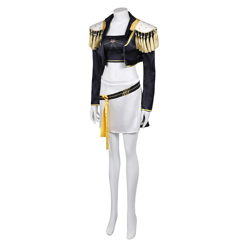 Enfant KPop Demon Hunters(2025) Huntrix Mira Golden Tenue Cosplay Costume