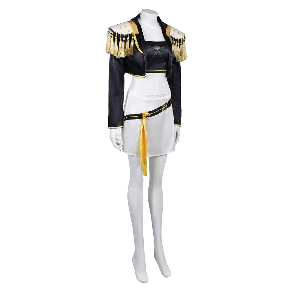Enfant KPop Demon Hunters(2025) Huntrix Mira Golden Tenue Cosplay Costume