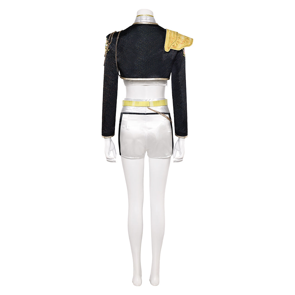 Enfant KPop Demon Hunters(2025) Huntrix Rumi Golden Tenue Cosplay Costume