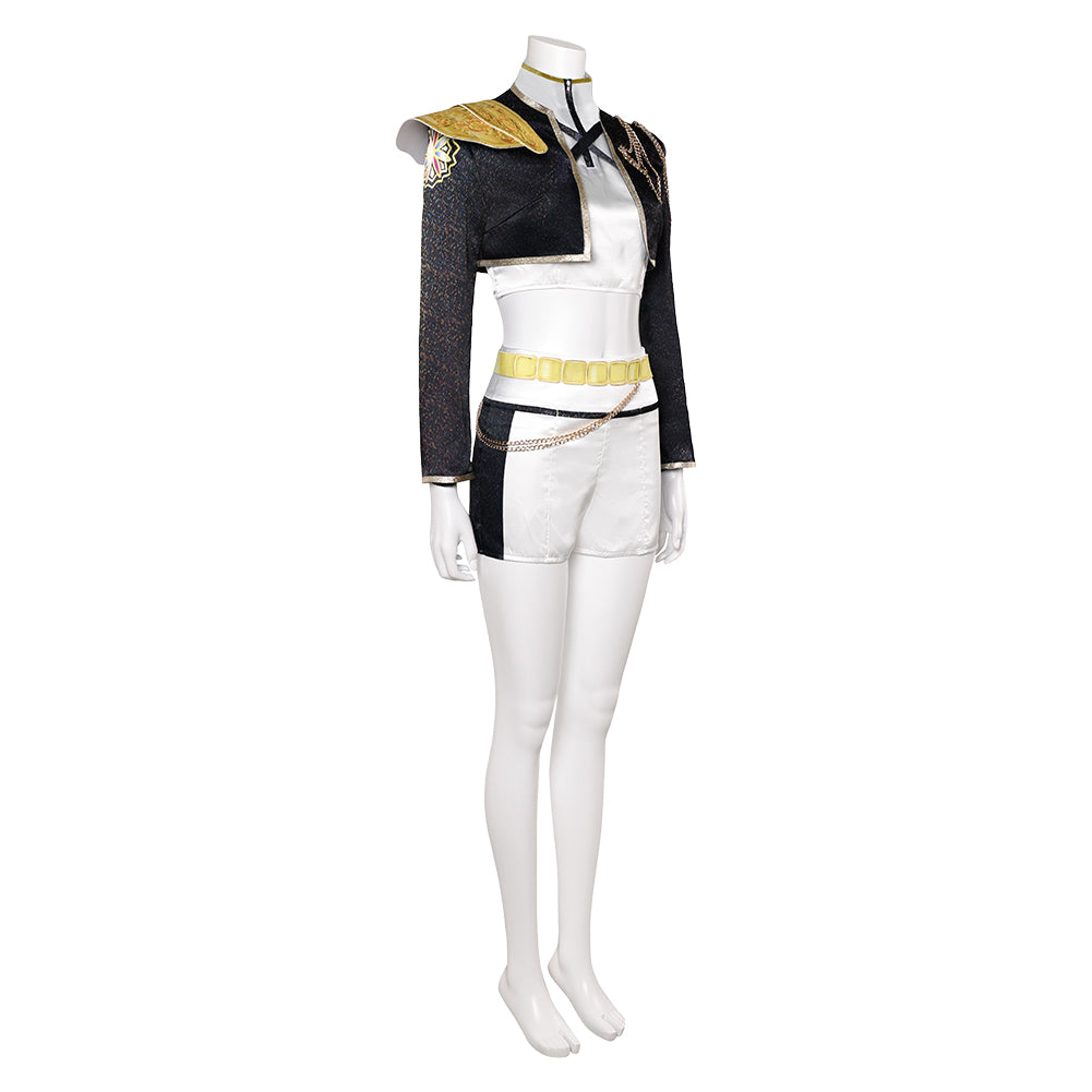 Enfant KPop Demon Hunters(2025) Huntrix Rumi Golden Tenue Cosplay Costume