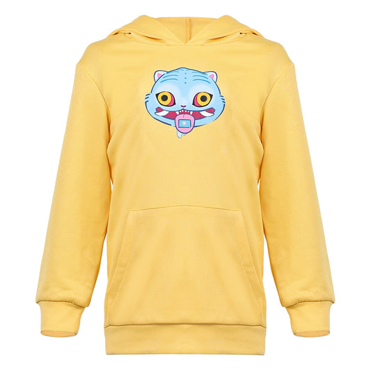 Enfant KPop Demon Hunters(2025) Huntrix Zoey Sweat-shirt à Capuche Jaune Cosplay Costume