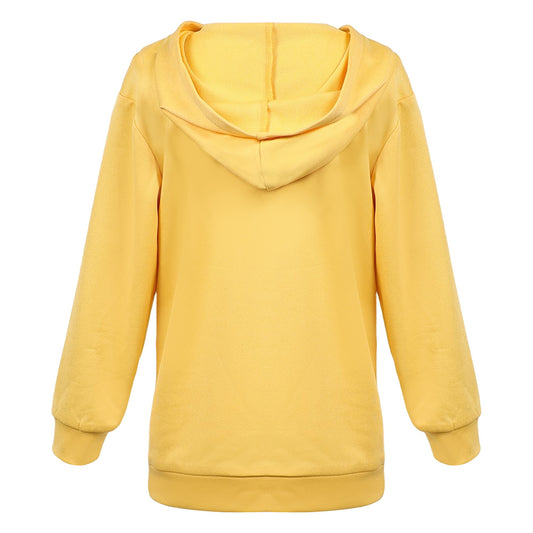 Enfant KPop Demon Hunters(2025) Huntrix Zoey Sweat-shirt à Capuche Jaune Cosplay Costume