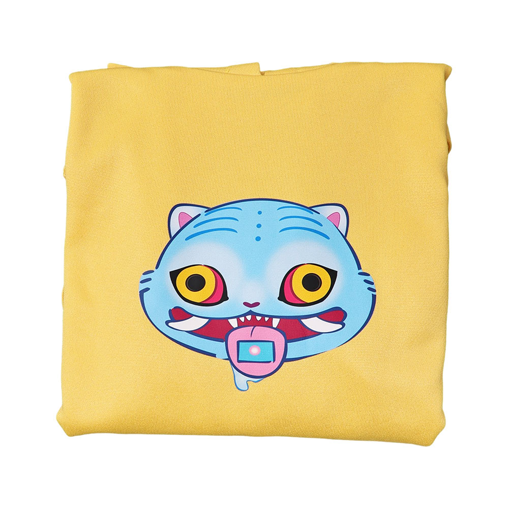Enfant KPop Demon Hunters(2025) Huntrix Zoey Sweat-shirt à Capuche Jaune Cosplay Costume