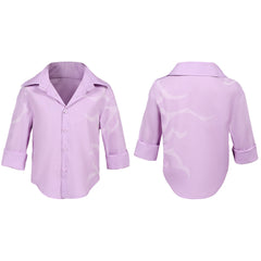 Enfant KPop Demon Hunters(2025) Jinu Saja Chemise Rose Cosplay Costume