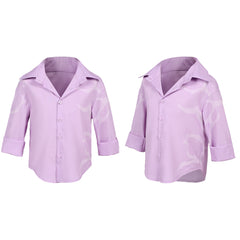 Enfant KPop Demon Hunters(2025) Jinu Saja Chemise Rose Cosplay Costume