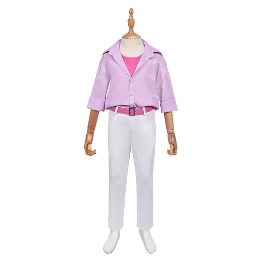 Enfant KPop Demon Hunters(2025) Jinu Saja Tenue de Chemise Rose Cosplay Costume