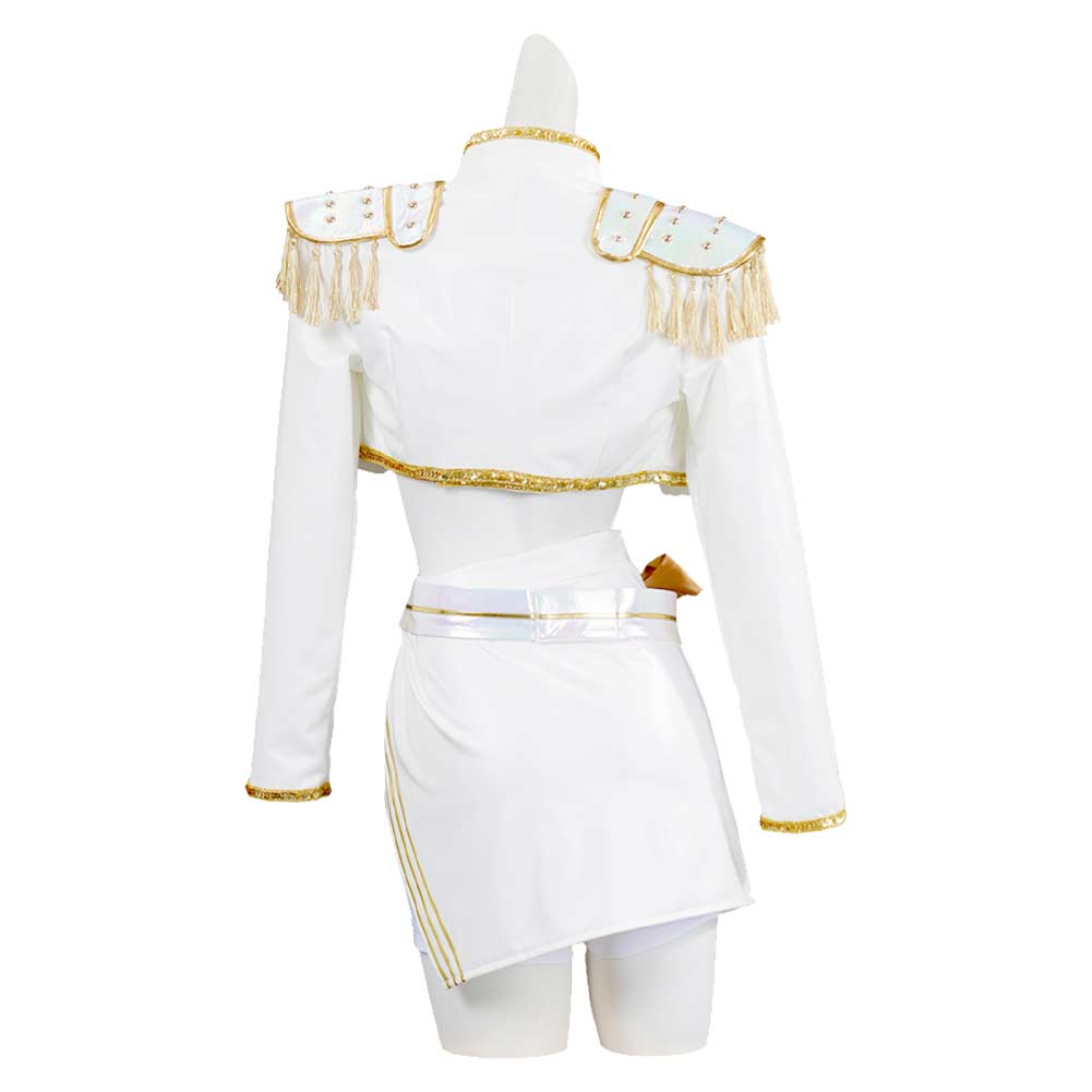 Enfant KPop Demon Hunters(2025) Mira What It Sounds Like Tenue Blanche Cosplay Costume
