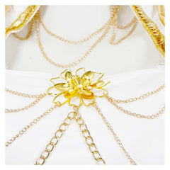 Enfant KPop Demon Hunters(2025) Mira What It Sounds Like Tenue Blanche Cosplay Costume