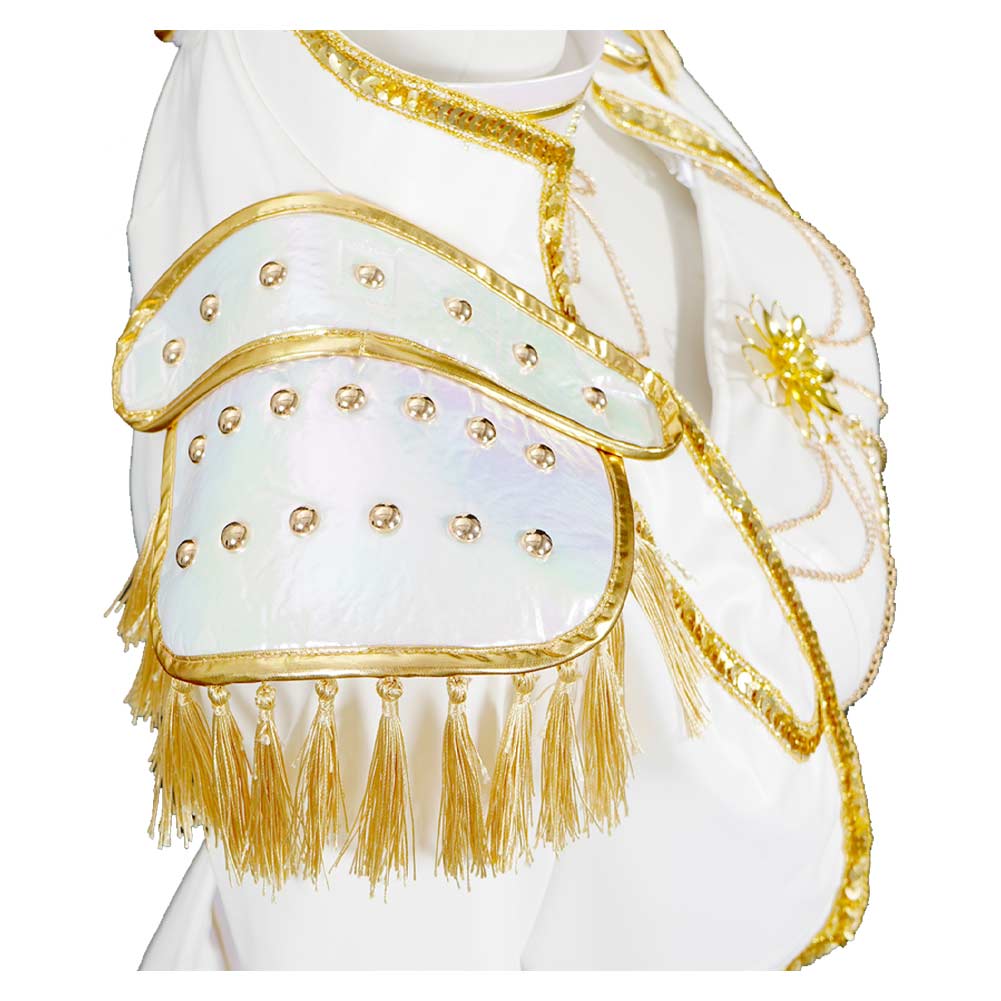 Enfant KPop Demon Hunters(2025) Mira What It Sounds Like Tenue Blanche Cosplay Costume