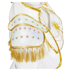 Enfant KPop Demon Hunters(2025) Mira What It Sounds Like Tenue Blanche Cosplay Costume