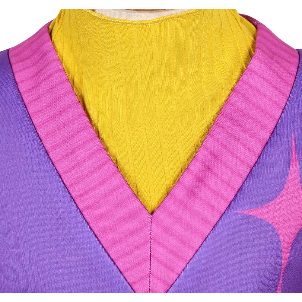 Enfant KPop Demon Hunters(2025) Mystery Saja Tenue de Gilet Violet Cosplay Costume