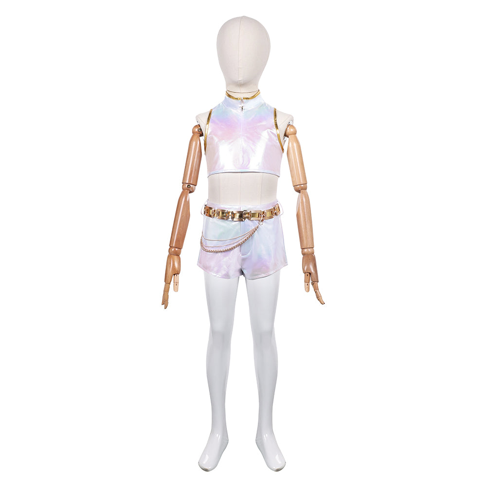 Enfant KPop Demon Hunters(2025) Rumi What It Sounds Like Tenue Cosplay Costume Ver.2