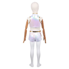 Enfant KPop Demon Hunters(2025) Rumi What It Sounds Like Tenue Cosplay Costume Ver.2