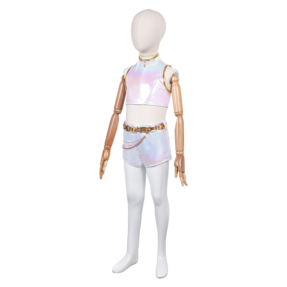 Enfant KPop Demon Hunters(2025) Rumi What It Sounds Like Tenue Cosplay Costume Ver.2