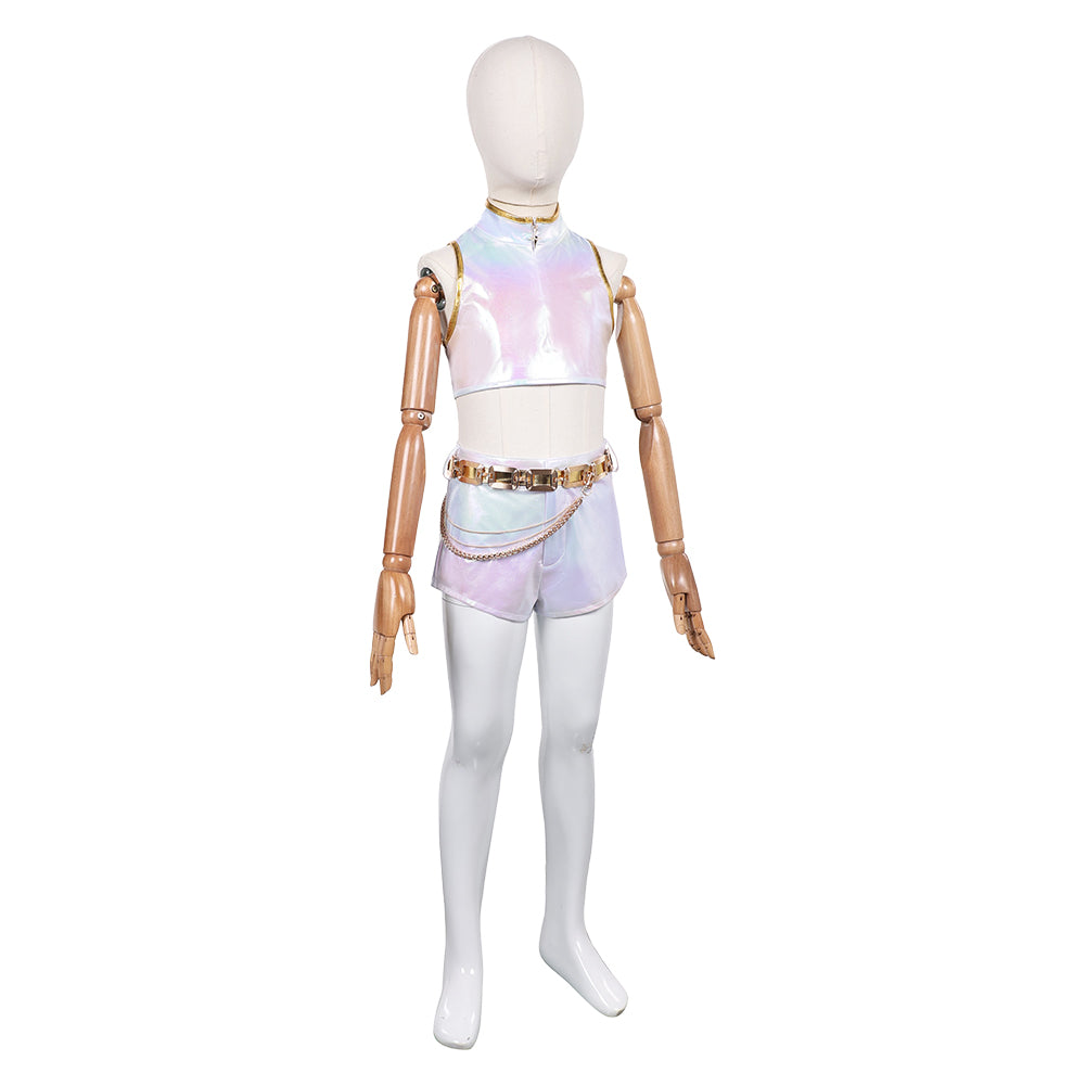 Enfant KPop Demon Hunters(2025) Rumi What It Sounds Like Tenue Cosplay Costume Ver.2