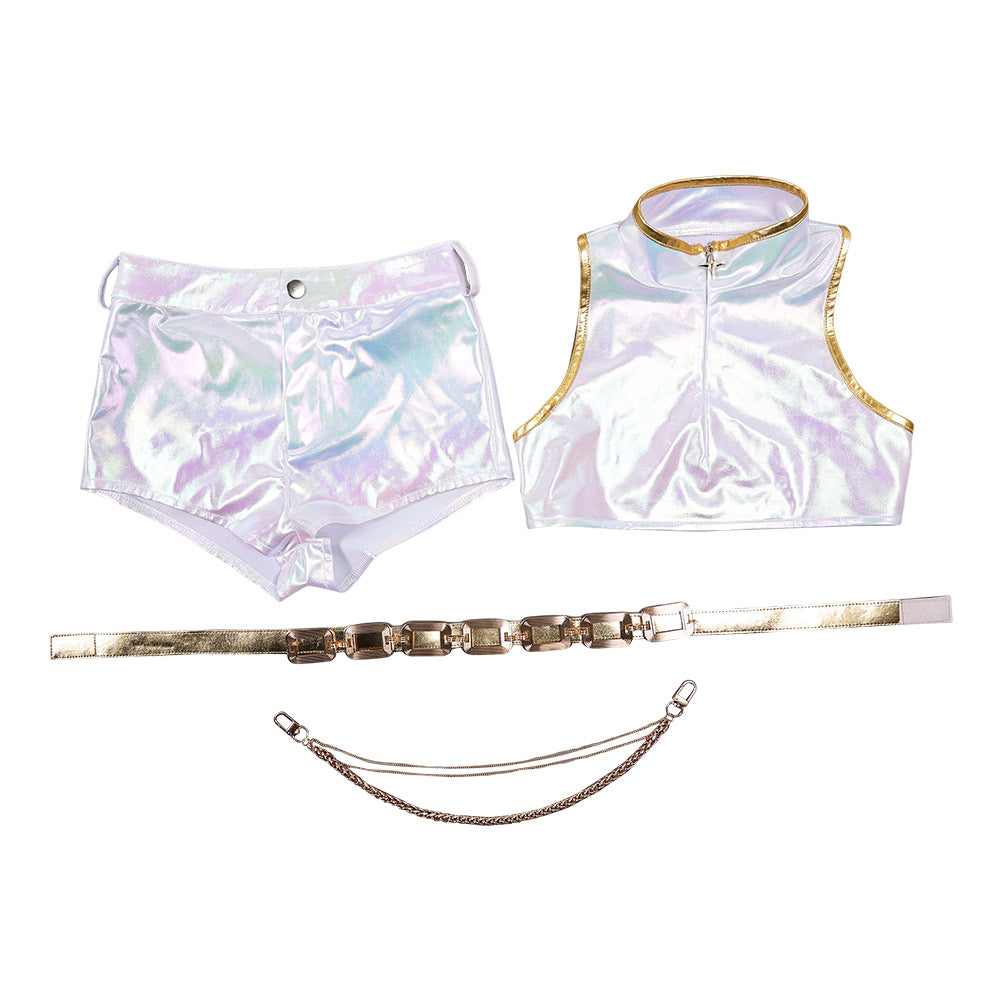 Enfant KPop Demon Hunters(2025) Rumi What It Sounds Like Tenue Cosplay Costume Ver.2