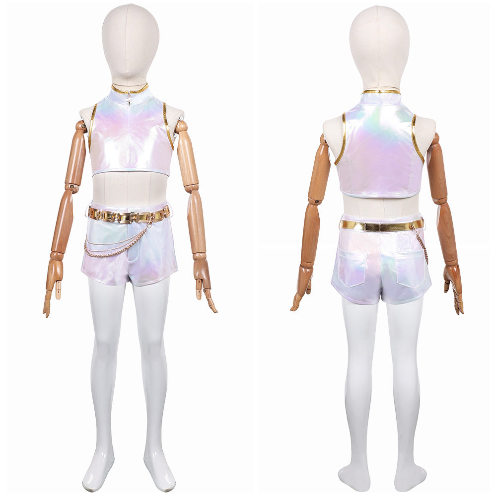 Enfant KPop Demon Hunters(2025) Rumi What It Sounds Like Tenue Cosplay Costume Ver.2