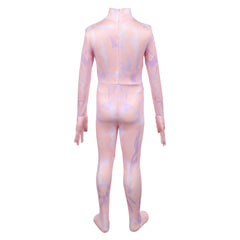 Enfant Kpop Demon Hunters(2025) Zoey Combinaison Rose Cosplay Costume