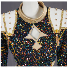 Enfant KPop Demon Hunters(2025) Zoey Golden Tenue Noire Cosplay Costume