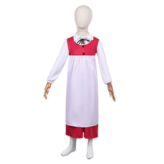 Enfant La Reine des Neiges 1967 Gerda Tenue Rouge Cosplay Costume