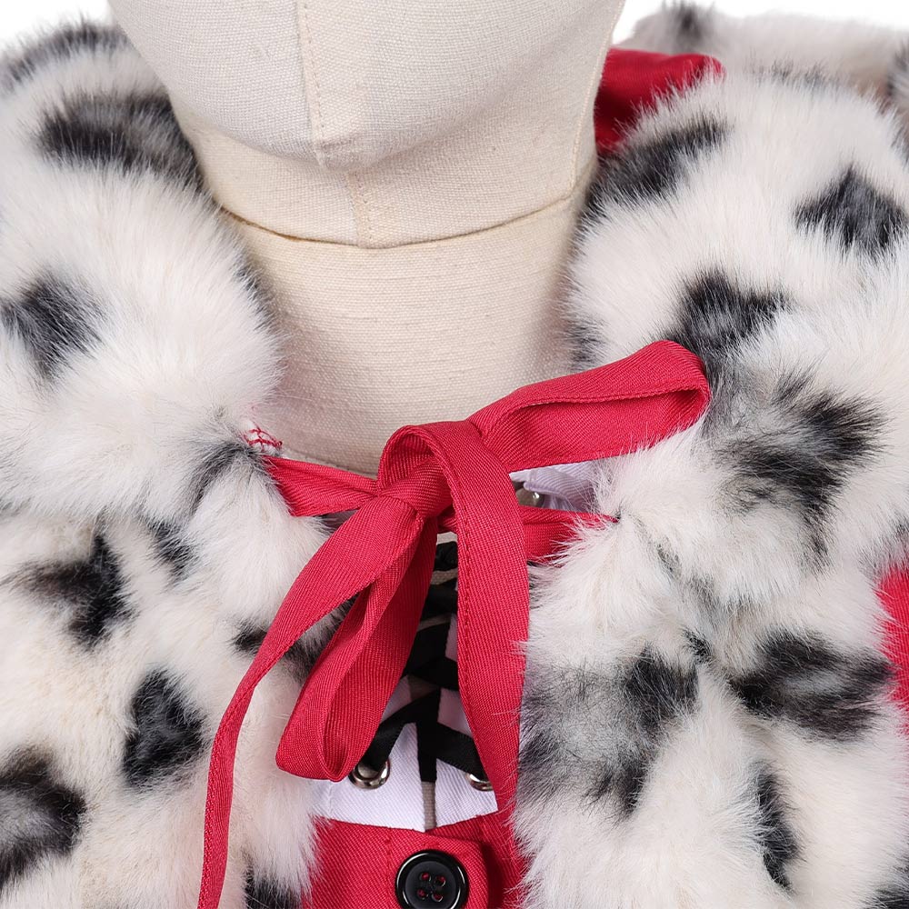 Enfant La Reine des Neiges 1967 Gerda Tenue Rouge Cosplay Costume