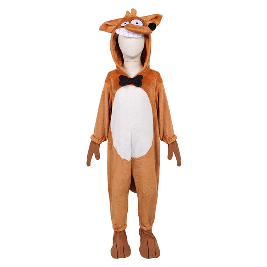 Enfant Le Grand Méchant Renard et Autres Contes... Renard Pyjama Orange Cosplay Costume