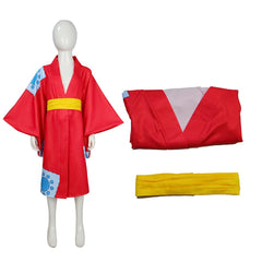 Enfant One Piece Wano Country Monkey D. Luffy Kimono Cosplay Costume
