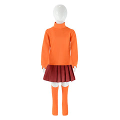 Enfant Scooby Doo Where Are You Velma Dinkley Cosplay Costume