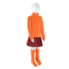Enfant Scooby Doo Where Are You Velma Dinkley Cosplay Costume