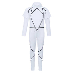 Enfant Stranger Things Saison 5 Kali Combinaison Blanche Cosplay Costume
