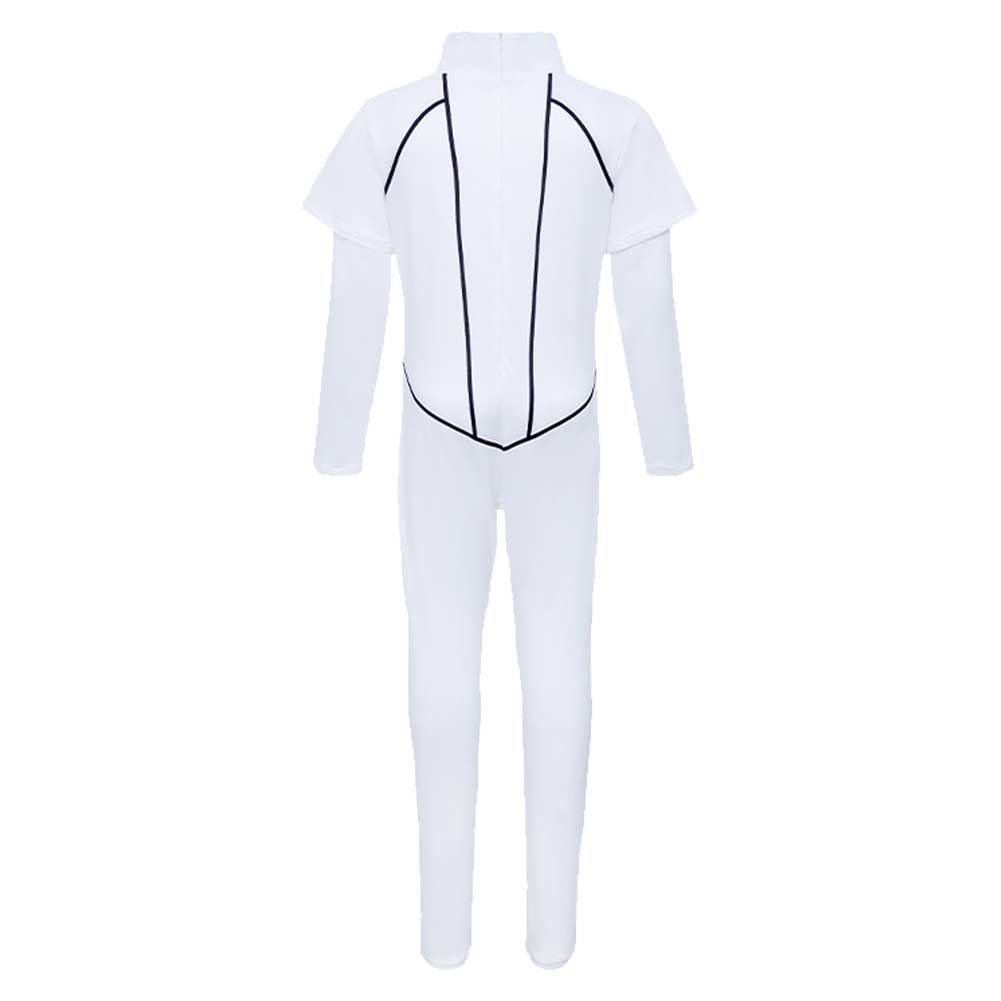 Enfant Stranger Things Saison 5 Kali Combinaison Blanche Cosplay Costume