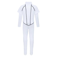 Enfant Stranger Things Saison 5 Kali Combinaison Blanche Cosplay Costume