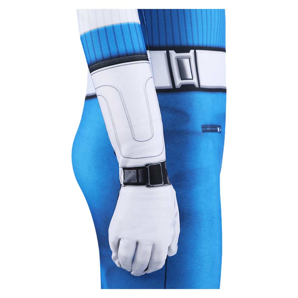 Enfant The Fantastic Four: First Steps(2025) Human Torch Combinaison Bleue Cosplay Costume