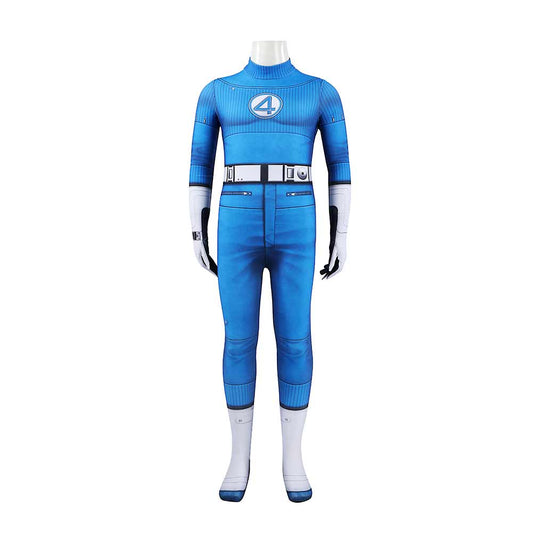 Enfant The Fantastic Four: First Steps(2025) Reed Richards Combinaison Bleue Cosplay Costume
