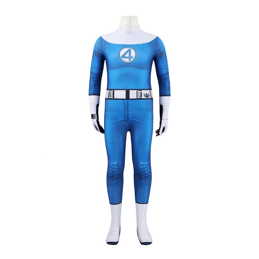 Enfant The Fantastic Four: First Steps(2025) Susan Storm Combinaison Bleue Cosplay Costume