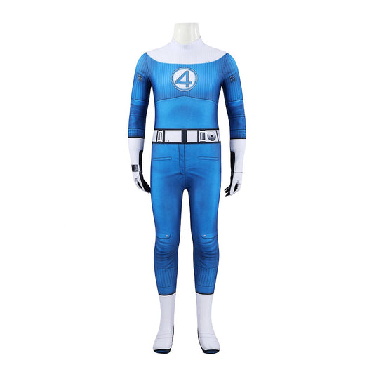 Enfant The Fantastic Four: First Steps(2025) Susan Storm Combinaison Bleue Cosplay Costume