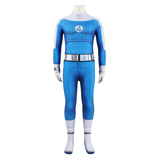 Enfant The Fantastic Four: First Steps(2025) Thing Combinaison Bleue Cosplay Costume