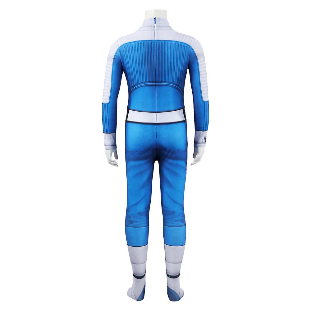 Enfant The Fantastic Four: First Steps(2025) Thing Combinaison Bleue Cosplay Costume