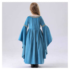 Enfant The Lord of the Rings Arwen Robe+Cape Bleue Cosplay Costume