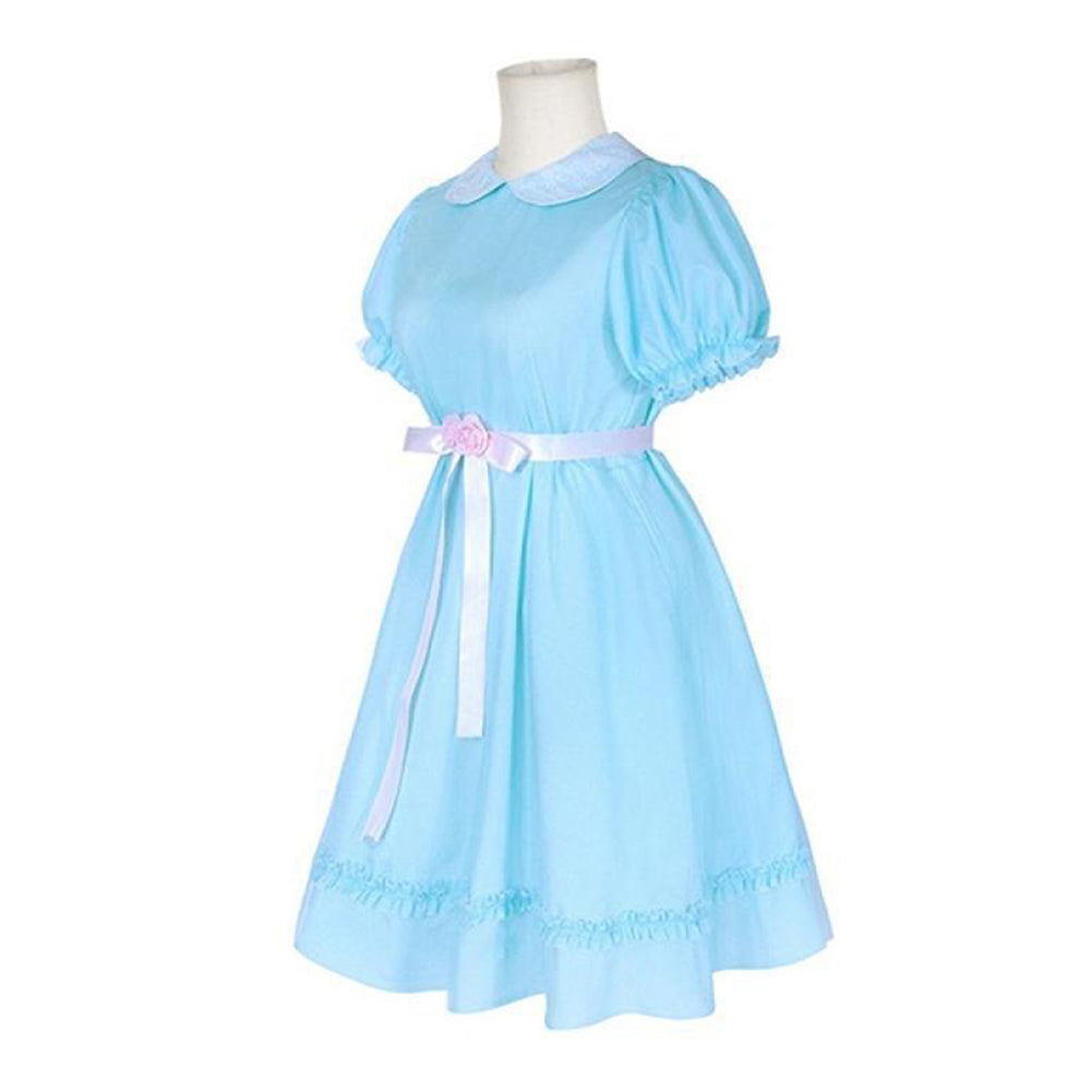 Enfant The Shining Les Doubles Robe Bleue Cosplay Costume