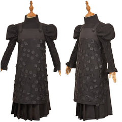 Enfant Wicked Elphaba Tenue de Jupe à Bretelles Noire Cosplay Costume